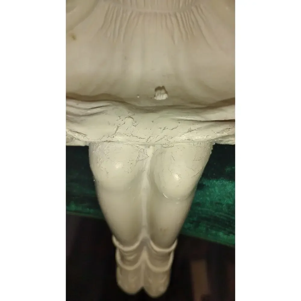 Vintage Style Girl Shelf Sitter Figurine Ivory Cream 10